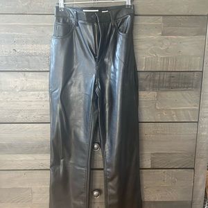 NWT never worn Abercrombie Leather pants